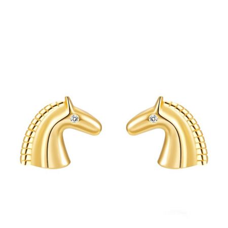 Pendientes Caballo en Plata