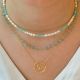 Choker de oro con piedras