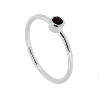 Anillo Noa Black Plata