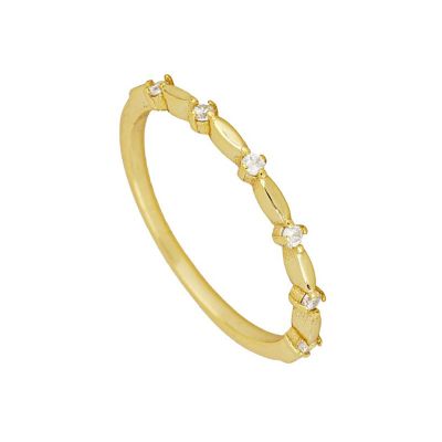 anillo bambu de oro