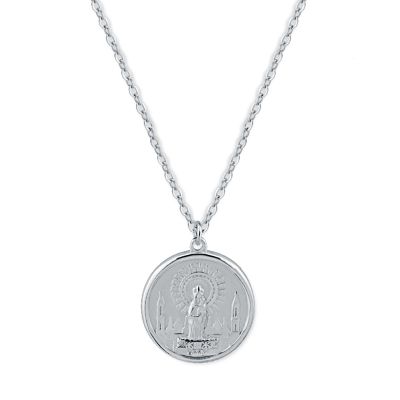 Collar Medalla Virgen del Pilar Plata