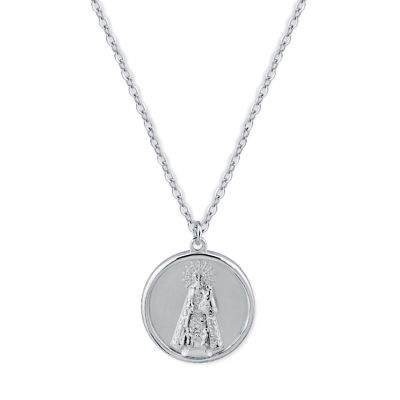 Collar Medalla Virgen de los Desamparados Plata