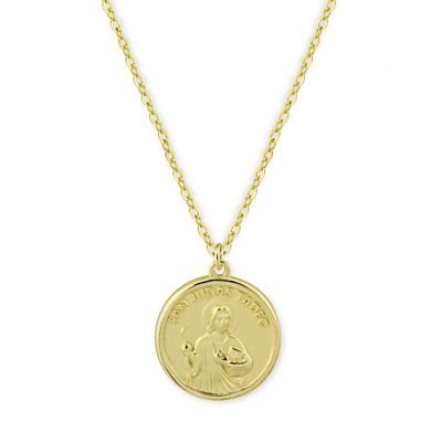 Collar Medalla San Judas Tadeo Gold